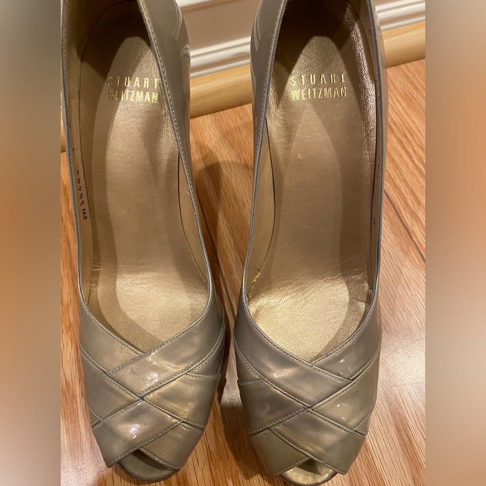 Stewart Weitzman peep toe pumps